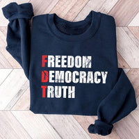 FDT Freedom Democracy Truth Shirt, Anti-Trump Protest Shirt, Democrat Activist Tee, Social Justice Political Shirt, Activist Shirt