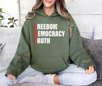 FDT Freedom Democracy Truth Shirt, Anti-Trump Protest Shirt, Democrat Activist Tee, Social Justice Political Shirt, Activist Shirt