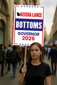Keisha Lance Bottoms For Georgia Governor 2026 Election Sign, Political Campaign Sign, Democrate, Governor Election 2026 Race Poster Sign
