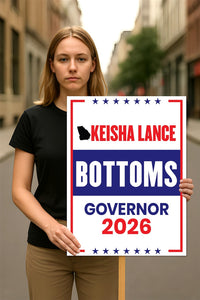 Keisha Lance Bottoms For Georgia Governor 2026 Election Sign, Political Campaign Sign, Democrate, Governor Election 2026 Race Poster Sign