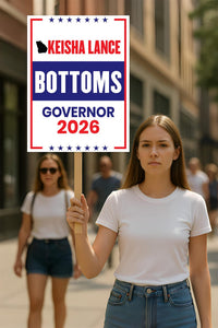 Keisha Lance Bottoms For Georgia Governor 2026 Election Sign, Political Campaign Sign, Democrate, Governor Election 2026 Race Poster Sign