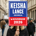 Keisha Lance Bottoms For Georgia Governor 2026 Election Sign, Political Campaign Sign, Democrate, Governor Election 2026 Race Poster Sign