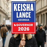 Keisha Lance Bottoms For Georgia Governor 2026 Election Sign, Political Campaign Sign, Democrate, Governor Election 2026 Race Poster Sign