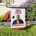 Treg Taylor For Alaska Governor 2026 Garden Flag, Double Sided, 2026 Governor Flag, Republican, Elections Flag, Race Red White & Blue Flag