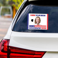Karrin Taylor Robson For Arizona Governor 2026 Vinyl Sticker, Vote Karrin Robson, Arizona Governor Elections 2026 Bumper Sticker, 6" x 4.5"