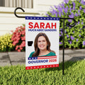 Sarah Huckabee Sanders For Arkansas Governor 2026 Garden Flag, Double Sided, 2026 Governor Flag, Elections Flag, Race Red White & Blue Flag