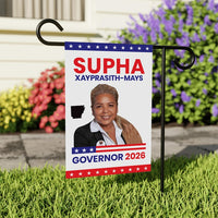 Supha Xayprasith-Mays For Arkansas Governor 2026 Garden Flag, Double Sided, 2026 Governor Flag, Elections Flag, Race Red White Blue Flag