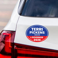 Terri Pickens For Idaho Governor 2026 Car Magnet - Vote Terri Pickens Vehicle Magnet, Idaho Governor Elections 2026 Magnet - 6" x 4.5"