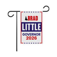 Brad Little For Idaho Governor 2026 Garden Flag, Double Sided, 2026 Governor Flag, Republican, Elections Flag, Race Red White & Blue Flag