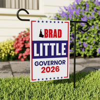 Brad Little For Idaho Governor 2026 Garden Flag, Double Sided, 2026 Governor Flag, Republican, Elections Flag, Race Red White & Blue Flag
