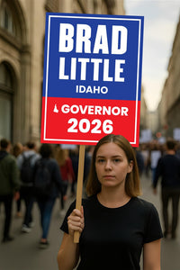 Brad Little For Idaho Governor 2026 Election Sign, Political Campaign Sign, Republican party, Governor Election 2026 Race Poster Sign