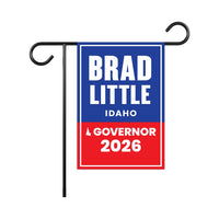 Brad Little For Idaho Governor 2026 Garden Flag, Double Sided, 2026 Governor Flag, Republican, Elections Flag, Race Red White & Blue Flag