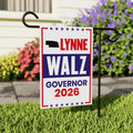 Lynne Walz For Nebraska Governor 2026 Garden Flag, Double Sided, 2026 Governor Flag, Democrate, Elections Flag, Race Red White & Blue Flag