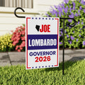 Joe Lombardo For Nevada Governor 2026 Garden Flag, Double Sided, 2026 Governor Flag, Republican, Elections Flag, Race Red White & Blue Flag