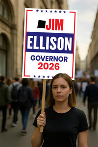 Jim Ellison For New Mexico Governor 2026 Election Sign, Political Campaign Sign, Republican party, Governor Election 2026 Race Poster Sign