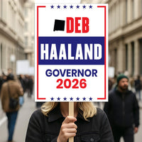 Deb Haaland For New Mexico Governor 2026 Election Sign, Political Campaign Sign, Democratic party, Governor Election 2026 Race Poster Sign