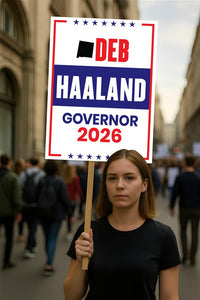 Deb Haaland For New Mexico Governor 2026 Election Sign, Political Campaign Sign, Democratic party, Governor Election 2026 Race Poster Sign