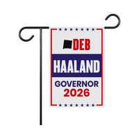 Deb Haaland For New Mexico Governor 2026 Garden Flag, Double Sided, 2026 Governor Flag, Elections Flag, Race Red White & Blue Flag