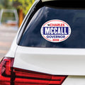 Charles McCall For Oklahoma Governor 2026 Vinyl Sticker, Vote Charles McCall, Oklahoma Governor Elections 2026 Bumper Sticker 6