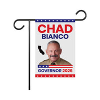 Chad Bianco For California Governor 2026 Garden Flag, Double Sided, 2026 Governor Flag, Republic, Elections Flag, Race Red White & Blue Flag
