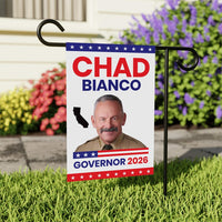 Chad Bianco For California Governor 2026 Garden Flag, Double Sided, 2026 Governor Flag, Republic, Elections Flag, Race Red White & Blue Flag