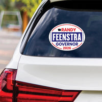 Randy Feenstra For Iowa Governor 2026 Vinyl Sticker, Vote Randy Feenstra, Iowa Governor Elections 2026 Bumper Sticker 6" x 4.5"