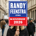 Randy Feenstra For Iowa Governor 2026 Election Sign, Political Campaign Sign, Republican party, Governor Election 2026 Race Poster Sign