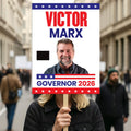 Victor Marx For Colorado Governor 2026 Election Sign, Political Campaign Sign, Republican party, Governor Election 2026 Race Poster Sign