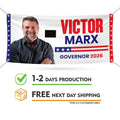 Victor Marx For Colorado U.S. Governor Banner Sign, 13 oz Waterproof US Governor Election 2026 Vinyl Banner With Metal Grommets