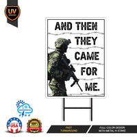 No Kings In America Yard Sign - Resist Hate Lawn Sign, Anti-Trump Sign, Resist Racism, Resist Fascism Yard Sign with Metal H-Stake