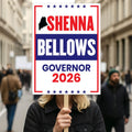 Shenna Bellows For Maine Governor 2026 Election Sign, Political Campaign Sign, Democratic party, Governor Election 2026 Race Poster Sign