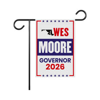 Wes Moore For Maryland Governor 2026 Garden Flag, Double Sided, 2026 Governor Flag, Democrate, Elections Flag, Race Red White & Blue Flag