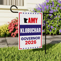 Amy Klobuchar For Minnesota Governor 2026 Garden Flag, Double Sided, 2026 Governor Flag, Elections Flag, Race Red White & Blue Flag