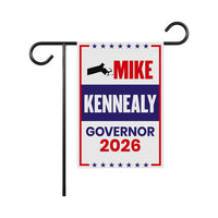 Mike Kennealy For Massachusetts Governor 2026 Garden Flag, Double Sided, 2026 Governor Flag, Elections Flag, Race Red White & Blue Flag