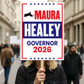 Maura Healey For Massachusetts Governor 2026 Election Sign, Political Campaign Sign, Democrate, Governor Election 2026 Race Poster Sign