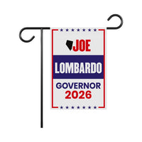 Joe Lombardo For Nevada Governor 2026 Garden Flag, Double Sided, 2026 Governor Flag, Republican, Elections Flag, Race Red White & Blue Flag