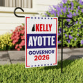 Kelly Ayotte For New Hampshire Governor 2026 Garden Flag, Double Sided, 2026 Governor Flag, Elections Flag, Race Red White & Blue Flag
