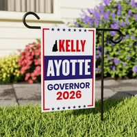 Kelly Ayotte For New Hampshire Governor 2026 Garden Flag, Double Sided, 2026 Governor Flag, Elections Flag, Race Red White & Blue Flag