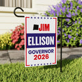 Jim Ellison For New Mexico Governor 2026 Garden Flag, Double Sided, 2026 Governor Flag, Republic, Elections Flag, Race Red White & Blue Flag