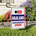 Deb Haaland For New Mexico Governor 2026 Garden Flag, Double Sided, 2026 Governor Flag, Elections Flag, Race Red White & Blue Flag