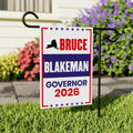 Bruce Blakeman For New York Governor 2026 Garden Flag, Double Sided, 2026 Governor Flag, Elections Flag, Race Red White & Blue Flag