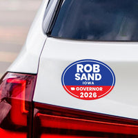 Rob Sand For Iowa Governor 2026 Car Magnet - Vote Rob Sand Vehicle Magnet, Iowa Governor Elections 2026 Magnet - 6" x 4.5"