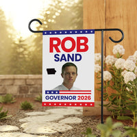 Rob Sand For Iowa Governor 2026 Garden Flag, Double Sided, 2026 Governor Flag, Democratic party, Elections Flag, Race Red White & Blue Flag