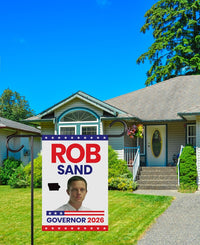Rob Sand For Iowa Governor 2026 Garden Flag, Double Sided, 2026 Governor Flag, Democratic party, Elections Flag, Race Red White & Blue Flag