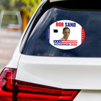 Rob Sand For Iowa Governor 2026 Vinyl Sticker, Vote Rob Sand, Iowa Governor Elections 2026 Bumper Sticker 6" x 4.5"