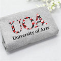 Floral Letter Sweatshirt, Personalized Floral Embroidery, Custom College Apparel, Unique Gifts For Her