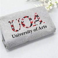 College Floral Letter Embroidered Sweatshirt, Hoodie, Shirt, Long Sleeve Shirt, Sorority Greek Letter Gift, Custom University Apparel