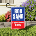 Rob Sand For Iowa Governor 2026 Garden Flag, Double Sided, 2026 Governor Flag, Democratic party, Elections Flag, Race Red White & Blue Flag
