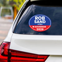 Rob Sand For Iowa Governor 2026 Vinyl Sticker, Vote Rob Sand, Iowa Governor Elections 2026 Bumper Sticker 6" x 4.5"