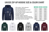 Custom Text Logo Embroidered Zip Up Hoodie, Personalized Team Name Hoodie, Custom Business Logo Jacket, Workwear Gift Men Women